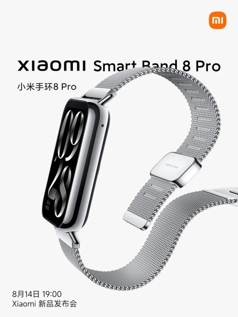 Xiaomi Smart Band 8 Pro mit Metallarmband: 