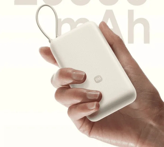 Xiaomi Powerbank mit 20000mAh und integriertem Kabel: 33W Laden zum Top-Preis!