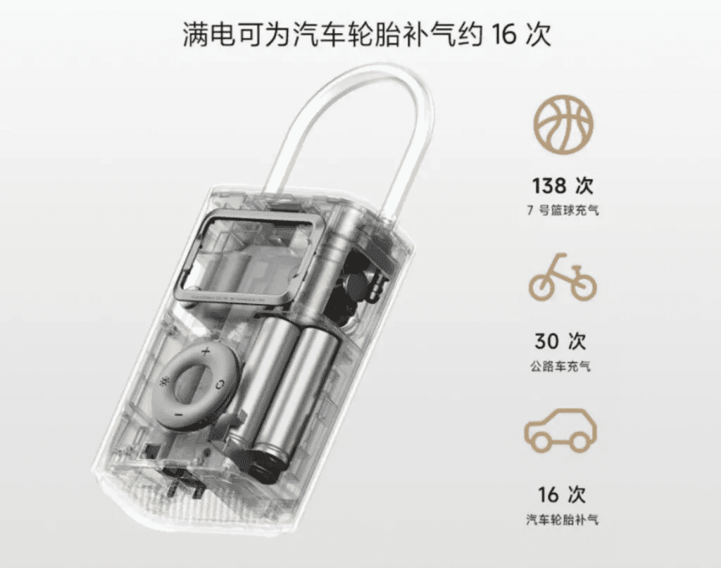 Der Xiaomi Mijia Inflator 2 Pro ist ein innovativer Luftkompressor, der in 45 Sekunden Reifen aufpumpt und über integrierte Notbeleuchtung verfügt.