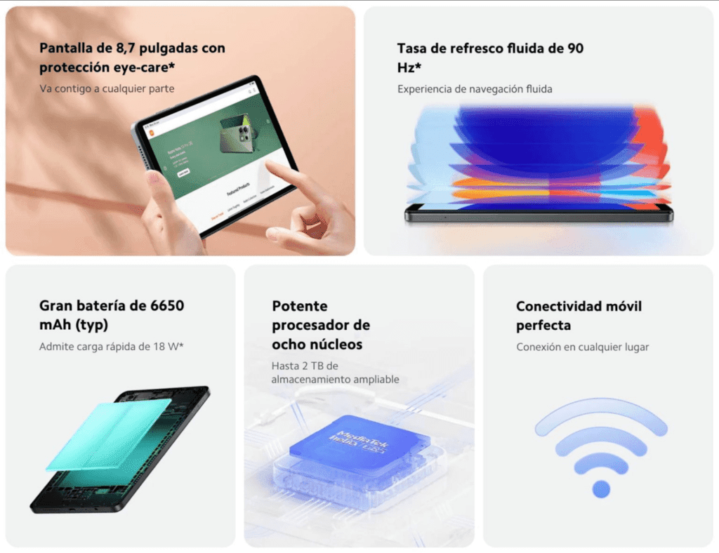 Entdecken Sie das neue Redmi Pad SE 8.7, ein kompaktes, leistungsstarkes Tablet, erhältlich zum Einführungspreis von 129,99 €.