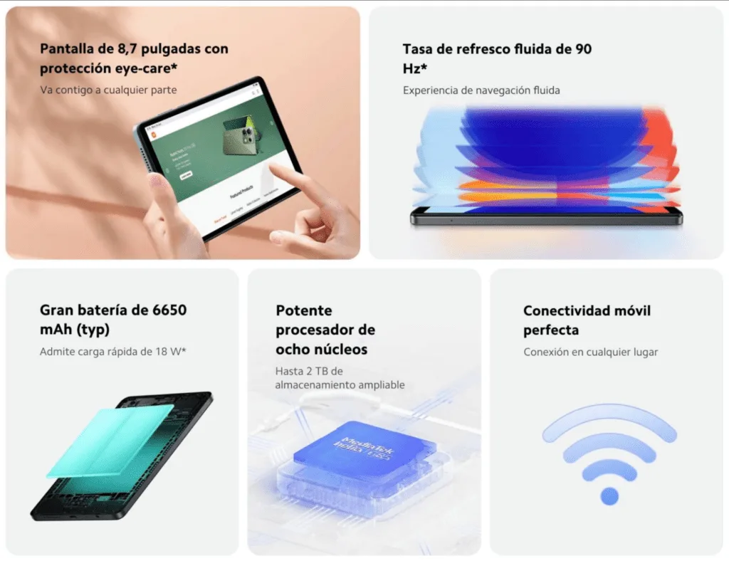 Entdecken Sie das neue Redmi Pad SE 8.7, ein kompaktes, leistungsstarkes Tablet, erhältlich zum Einführungspreis von 129,99 €.
