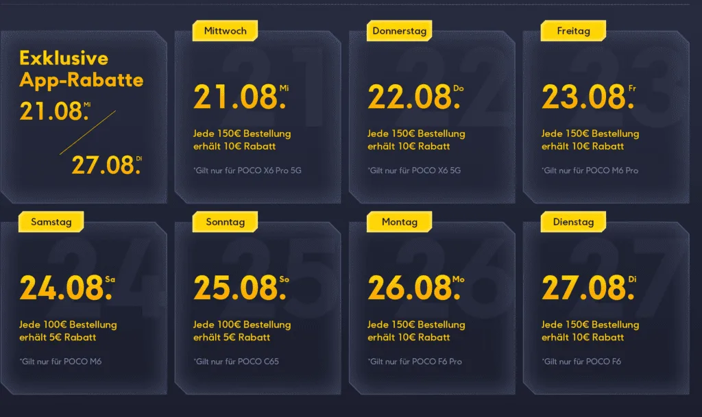 Feiern Sie das 5. Jubiläum von POCO mit dem POCO Carnival. Entdecken Sie die besten Rabatte auf POCO Smartphones. Jetzt zuschlagen!