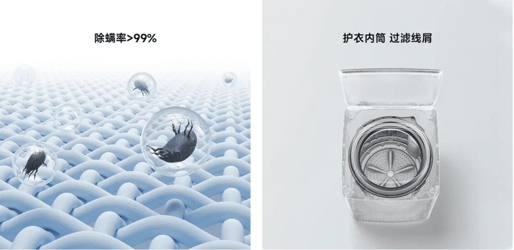 Die Xiaomi Mijia Super Clean Waschmaschine bietet 10 kg Kapazität, intelligente Funktionen und hohe Reinigungsleistung, ideal für moderne Haushalte.