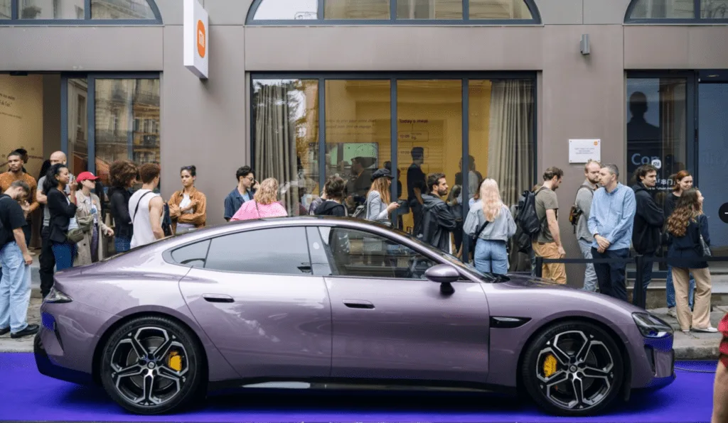 Der Xiaomi SU7 begeistert in Paris mit futuristischem Design und modernster Technologie, was große Erwartungen für den europäischen Markt weckt.