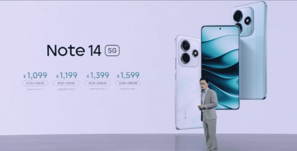 Xiaomi hat das Redmi Note 14 5G mit dem Dimensity 7025-Ultra Prozessor und einem 6,6-Zoll-120-Hz-Display ab 1.099 Yuan veröffentlicht.