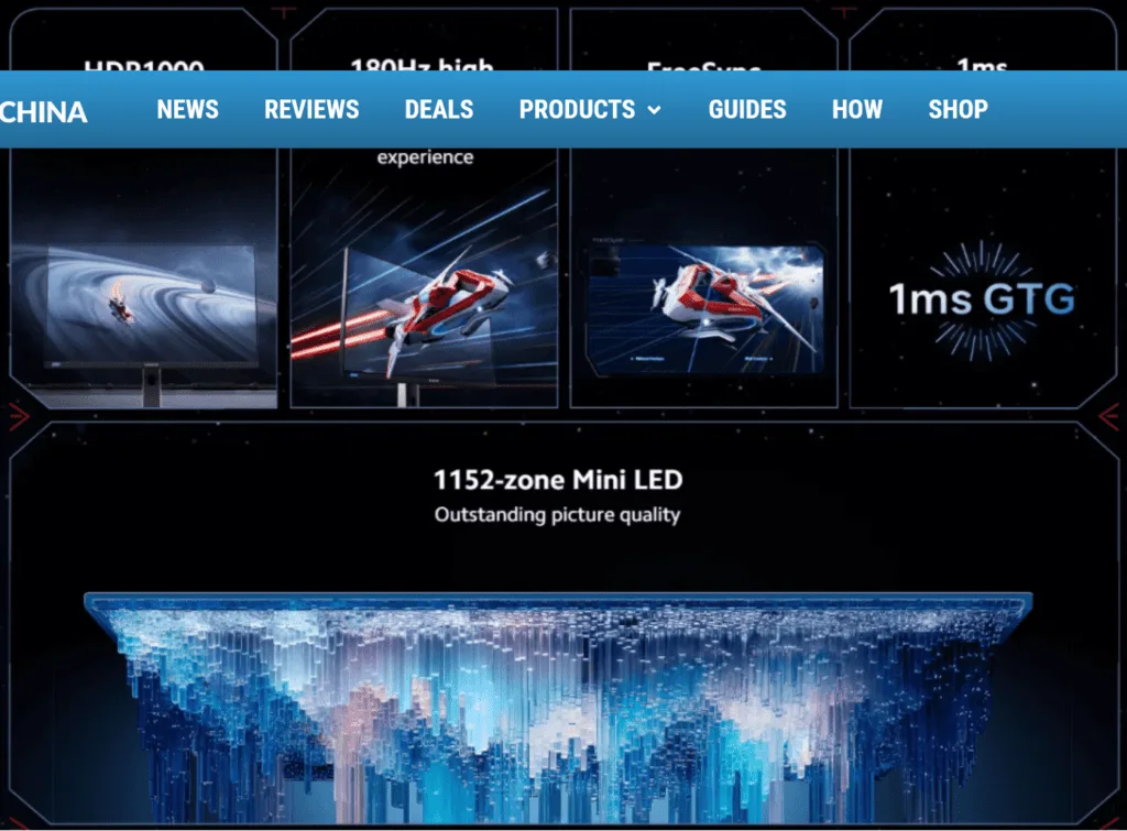 Der Xiaomi Mini LED Gaming Monitor G Pro 27i bietet eine beeindruckende Leistung mit 180 Hz, HDR 1000 und Mini LED-Technologie für Gamer.
