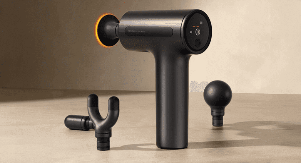 Die Xiaomi Mijia Hot Compress Fascia Gun H3 bietet eine perfekte Kombination aus Tiefenmassage und Wärmekompression für effektive Muskelentspannung.
