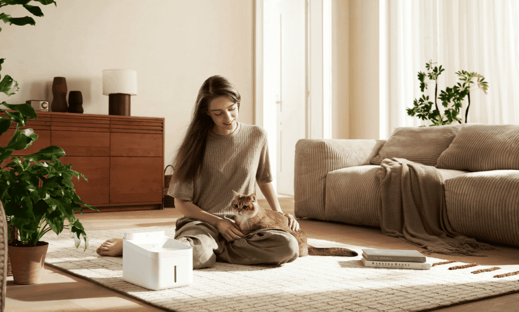 Der Xiaomi Smart Pet Fountain 2 sorgt für frisches, gefiltertes Wasser für Ihre Haustiere mit langer Batteriezeit und Smart-Funktionen.