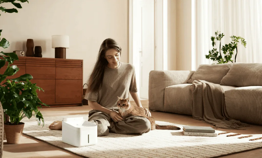 Der Xiaomi Smart Pet Fountain 2 sorgt für frisches, gefiltertes Wasser für Ihre Haustiere mit langer Batteriezeit und Smart-Funktionen.