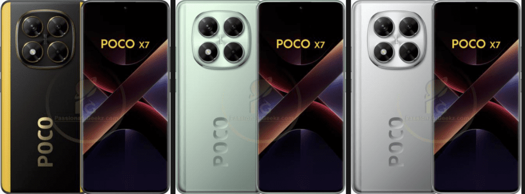 POCO X7 offizielle Renderbilder