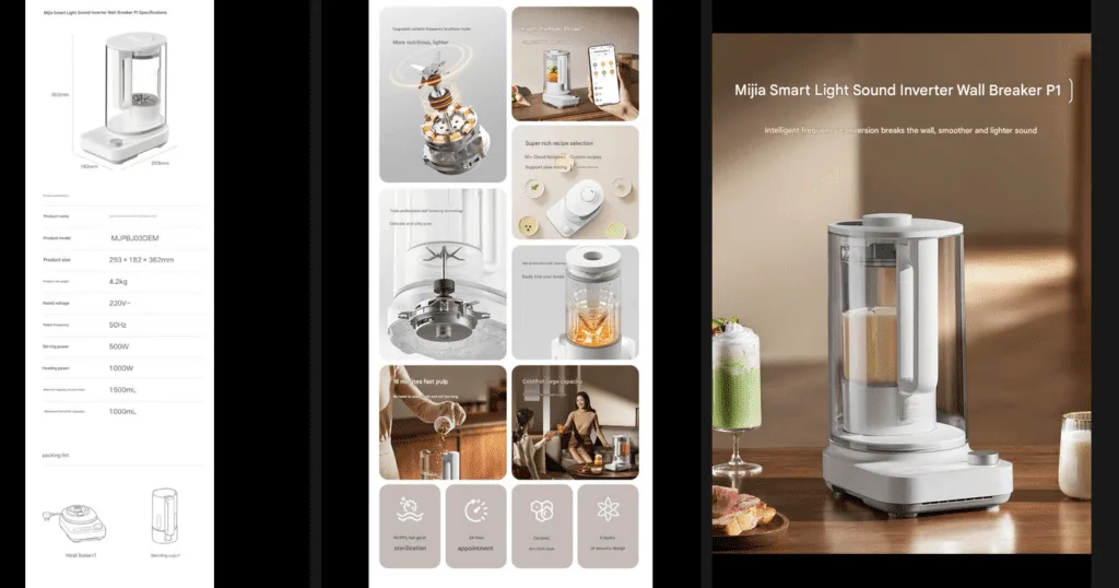 Der Xiaomi Mijia Smart Light-Sound Inverter Blender P1 bietet exzellente Leistung, leisen Betrieb und smarte Funktionen für moderne Küchen.