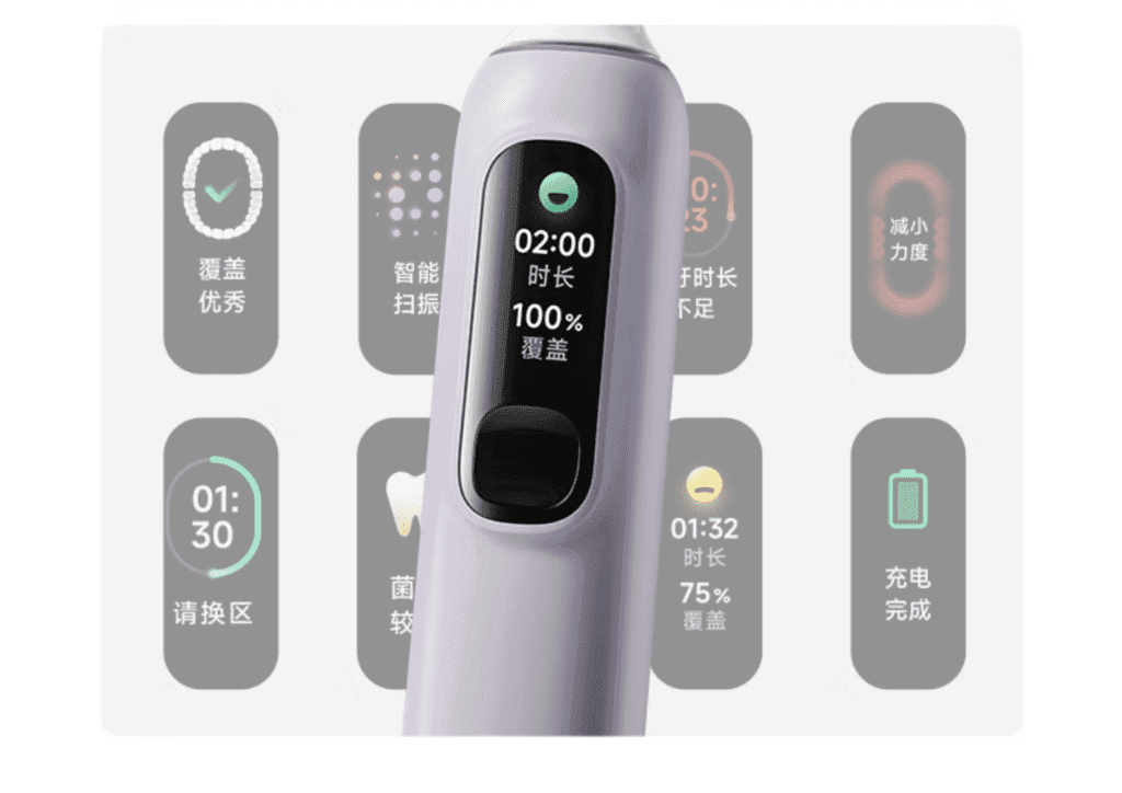 Die Mijia Sonic Vibration Electric Toothbrush Pro von Xiaomi bietet 180 Tage Akkulaufzeit, Farbdisplay und IPX8-Schutz.