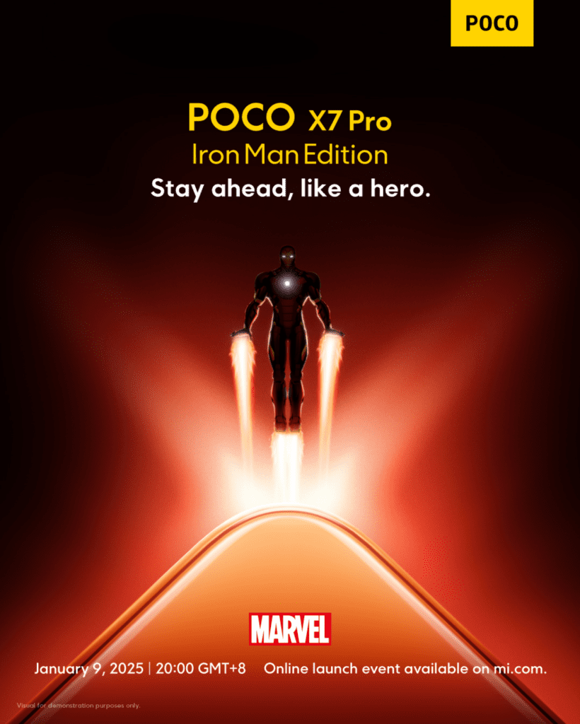 Entdecken Sie die Poco X7 Pro Iron Man Edition mit beeindruckendem Design, High-End-Leistung und wettbewerbsfähigem Preis.