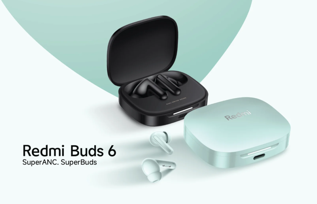 Entdecken Sie die Redmi Buds 6 und 6 Pro von Xiaomi – Premium Audio und aktive Geräuschunterdrückung für jeden Bedarf.