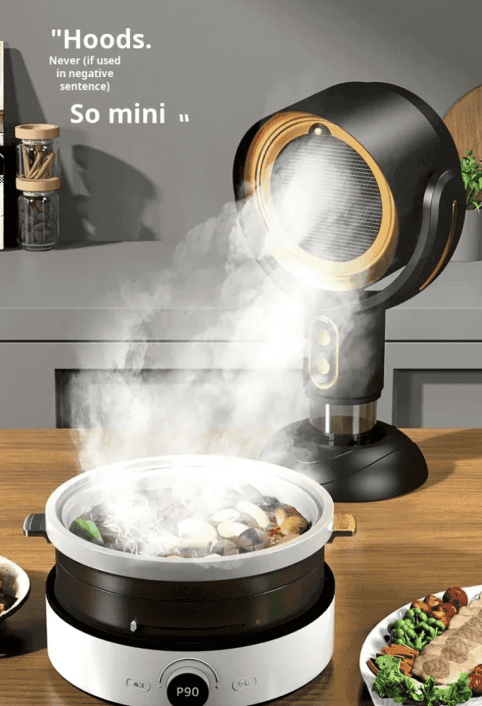 Die Xiaomi Youpin Desktop Dunstabzugshaube ist die ideale Lösung für kleine Küchen, die Sauberkeit und Komfort beim Kochen schätzen.