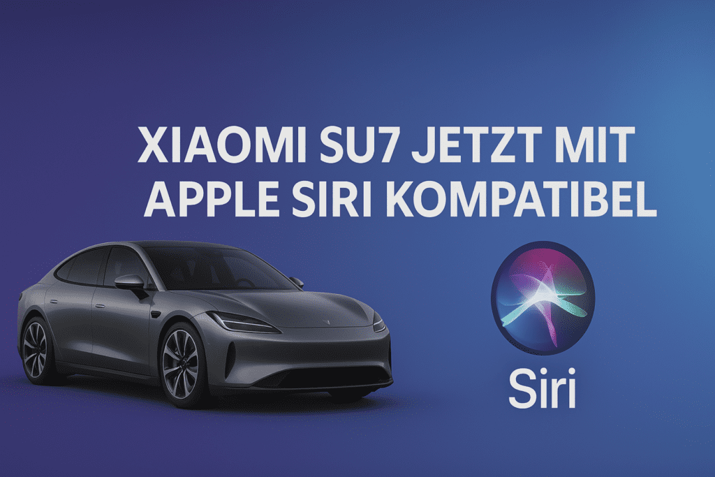 Die Integration von Siri in den Xiaomi SU7 verbessert die Benutzererfahrung und verbindet innovative Automobiltechnologie mit Sprachassistenz.