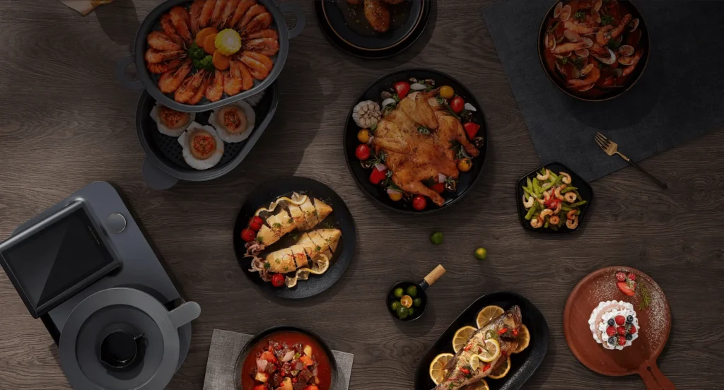Der Xiaomi Smart Cooking Robot vereint Funktionalität und Präzision, um Ihre Kochkünste zu revolutionieren und die Zubereitung von Speisen zu erleichtern.