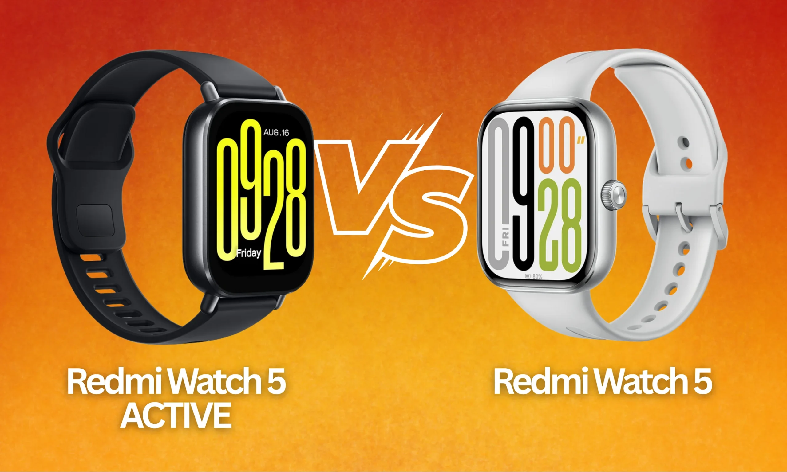 Redmi Watch 5 vs Redmi Watch 5 Active