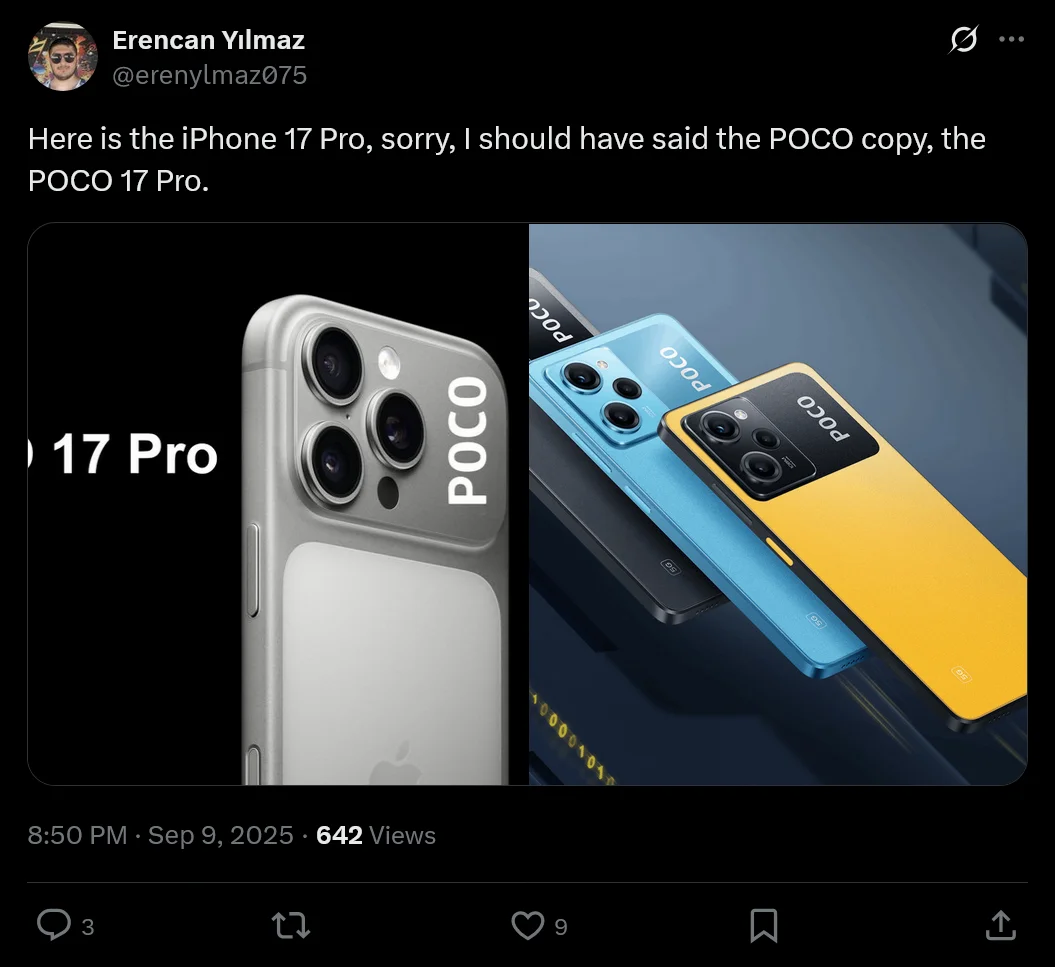 iPhone 17 POCO Design