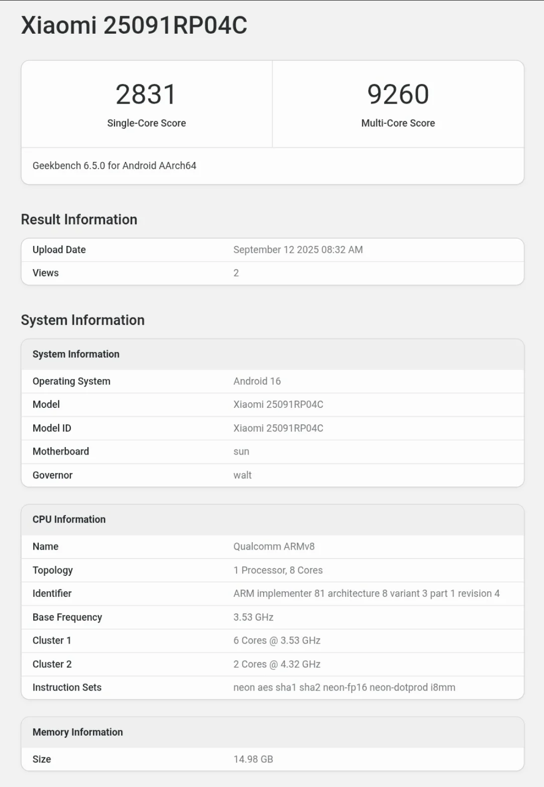 Xiaomi Pad 8 Serie