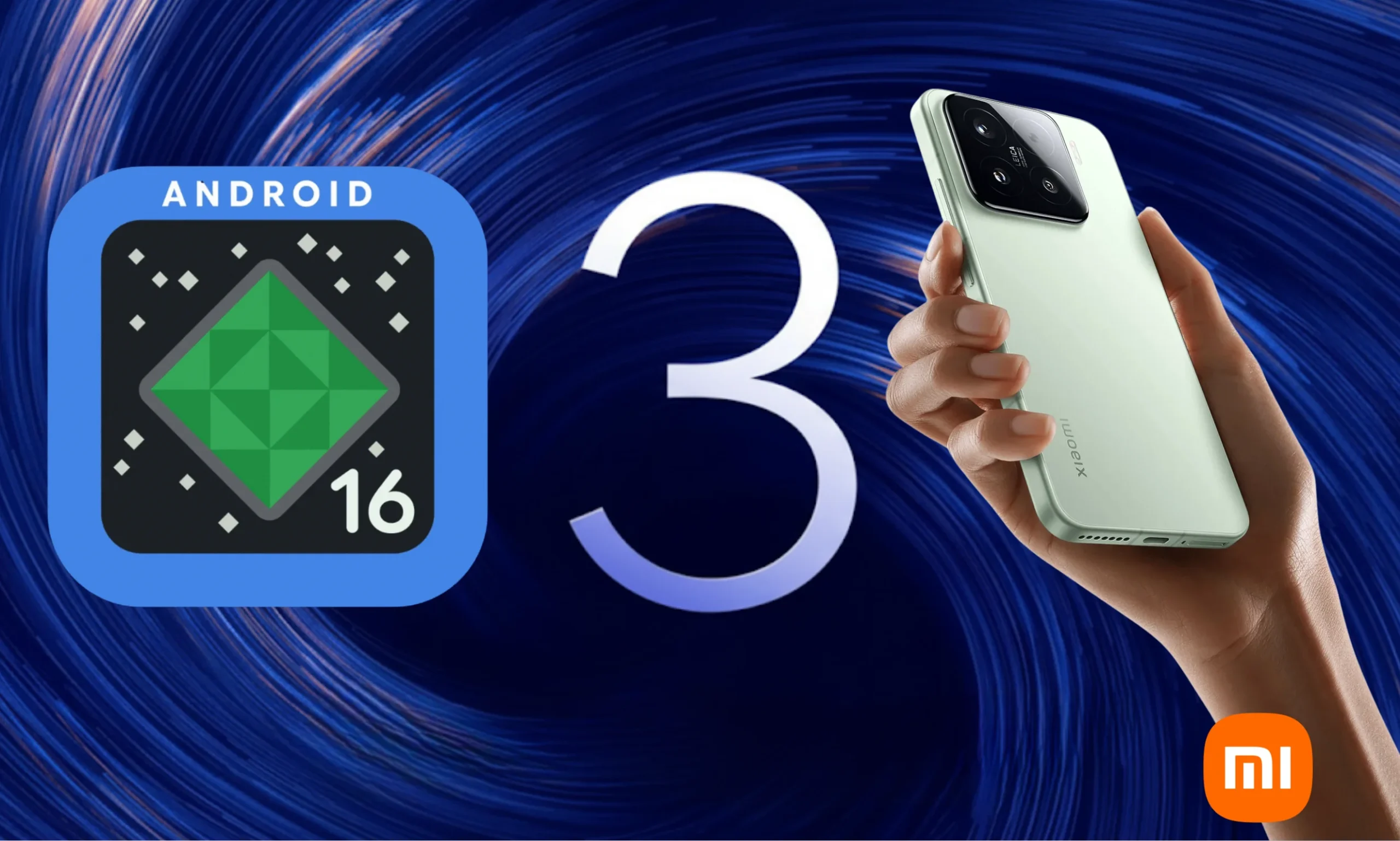 HyperOS 3 mit Android 16 - Vorderansicht