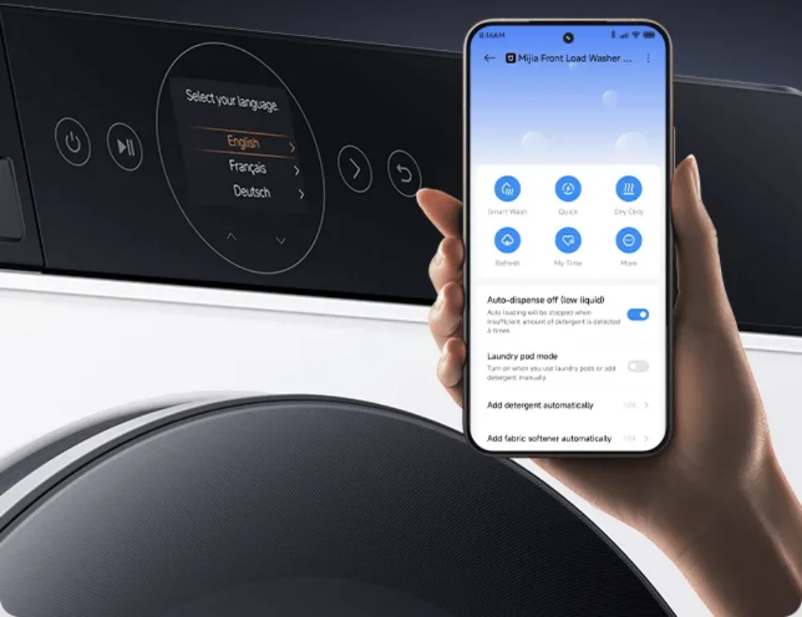 Seidenmodus Xiaomi Mijia Waschmaschine - geleakter Prototyp
