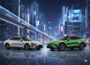 Xiaomi Elektroauto - Rückansicht