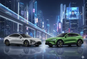 Xiaomi Elektroauto - Rückansicht