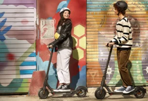 Xiaomi Elektroroller für die Stadt - Vorderansicht