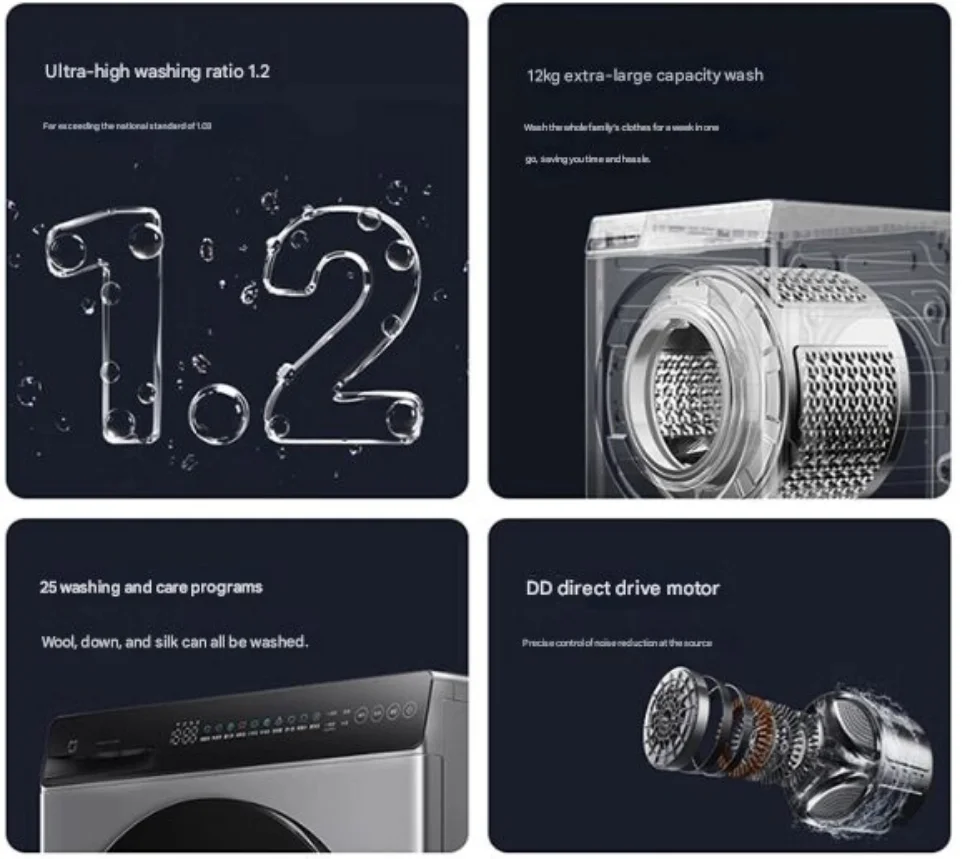 Xiaomi Waschmaschine 12 kg - mattes Finish