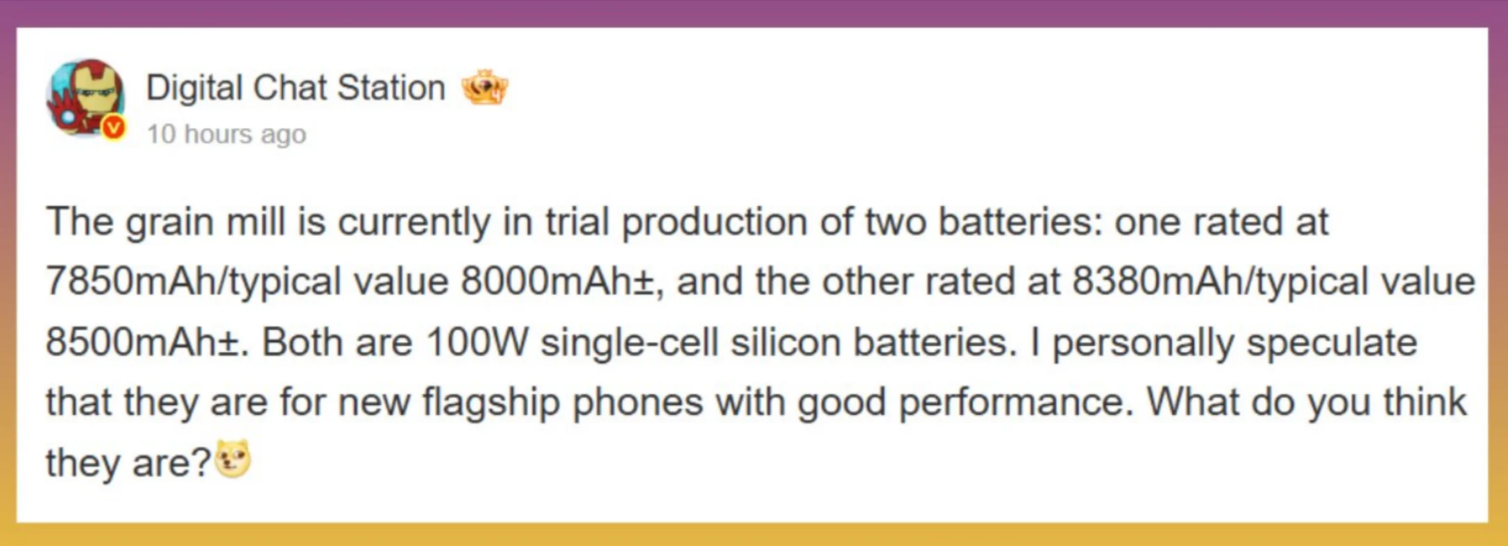 Xiaomi Smartphone-Akku-Technologie -